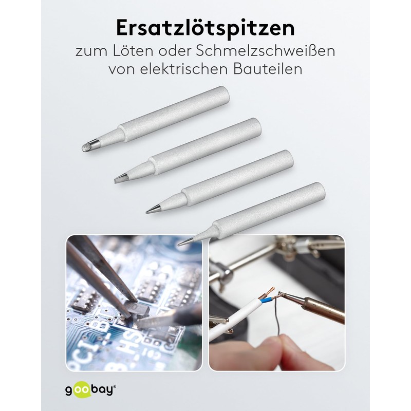 Goobay 51073 Soldering Tip Set for Soldering Station EP5 &