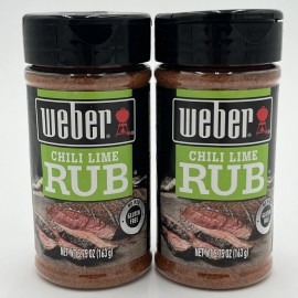 Weber Grill NEW!! 2PK Weber Chili Lime Rub Seasoning - Gluten-Free - Best Before 02/07/2026