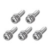 sourcing map M5 x 20mm Stainless Steel Phillips Pan Head