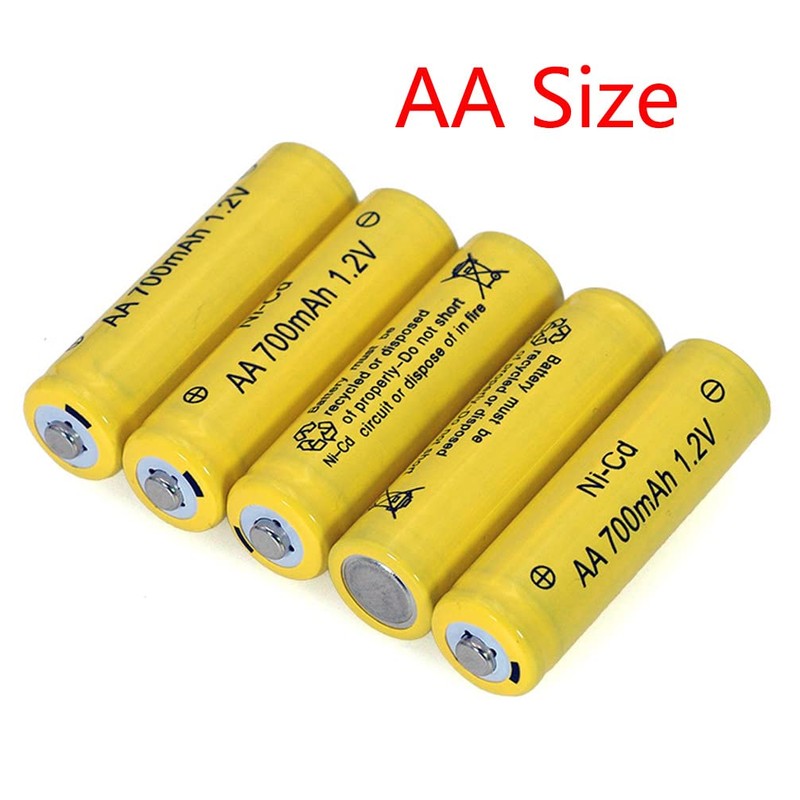 12 Packs AA Garden Ni-Cd Batteries 1.2V AA 700mAh Ni-Cd