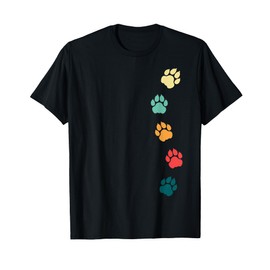 Lion Paw Print Cheetah Footprint Tiger Print Paw Leopard T-Shirt