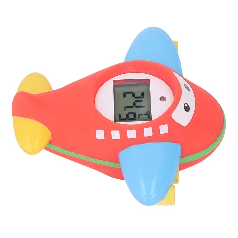 Baby Bath Thermometer IPX7 Waterproof Accurate Cartoon Airplane Shape Small