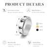 Candyfancy Anxiety Cross Spinner Rings Fidget Rings for Women &
