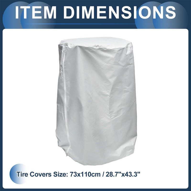 INFINAUTO Tire Cover, 73cm Diameter 110cm Height Light Vehicle Tire