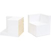 Pack of 4 Bed Riser Square Furniture Risers,Adds 2" Height