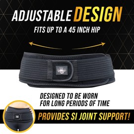 SOLAWELL Cinturón sacroilíaco – Soporte de espalda baja para tratar la ciática – Alivio del dolor para molestias pélvicas, lumbares, nervios y piernas – Soporte de postura y embarazo – Soporte de pelvis para mejorar la alineación, cinturón de articulació