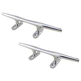 Mitoland Cleat Sea Anchor Boat Ship Parts Rope Hardware Mooring Dock Sailboat Corrosion Resistance Ropework Practice Silver 7.9 inches (200 mm)