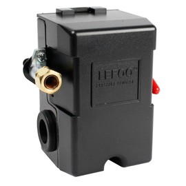 Lefoo Pressure Switch Control Air Compressor 140-175 Single Port Heavy Duty 26 Amp LF10A-1H-1-NPT1/4-140-175