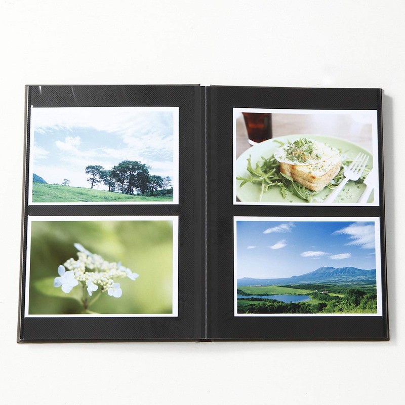 MUJI Hardcover Album, KG Size, 2 Tiers, 20 Pages, Dark