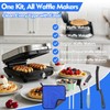 XANGNIER 6 Pcs Waffle Makers Clean Brush Kit for Belgian/Classic/Flip/Mini