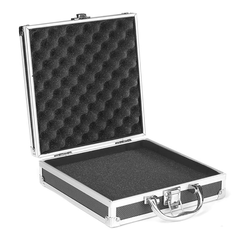 Aluminium Frame Tool Case with Padded Foam Travel Case(M 21.5x21.5x6.5cm)