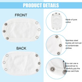 ZYFC 4 Baby Vest/Bodysuit Extender,Baby Vest Extender,Reusable Onesie Extender for Babies and Toddlers,Jumpsuit Baby Extender,Baby Onesie Extender