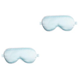Healvian 2pcs Goggles Sleeper Eye for Sensory Blackout Cute Eye Patches for Facial Mask Silk Eye Mask Eye Patches Sleeping Eye Mask Silk Eye Shade Silk Sky-blue