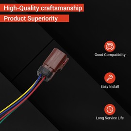 Powkos Tail Lights Connector Wiring Pigtail Harness 6-Pin Compatible with Dodge Ram 2500 Replaces 55077347AF 2AME77347A