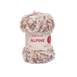 Sirdar Alpine, Luxe Faux Fur Yarn, Sable (407), 50g
