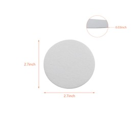DGZZI 30PCS Microwave Oven Kiln Paper 2.7 Inch Round Insulated Ceramic Fiber Lining Paper Glass Fusing DIY Craft Supplies