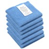 Mcsher Microfiber Cleaning Cloths - 6 Pack, Blue, 6"x 7"