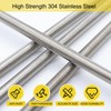 M5 Threaded Rod 200 mm 4 Pieces Threaded Rods Fully