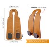 ALEACAR Premium Leather Car Purse Hook (1 Pack), Elegant Car