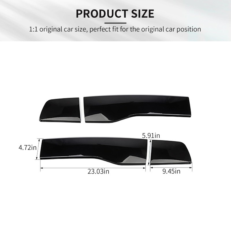 RAZPOY for Charger Tail Light Covers, Smoked Rear Light Lamp