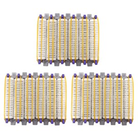 Binxind Big Size 72Pcs Salon Nylon Hook & Loop Hair Rollers Set Hair Root Perm Rods Bars Curlers with Clips & Rubber Bands