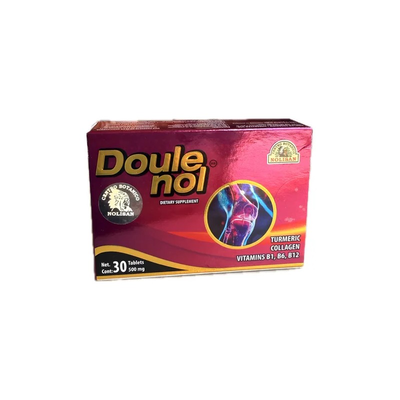 Curcuma Colágeno Doule Nol 30 Tab Magnesio Articulaciones Sabor Sin