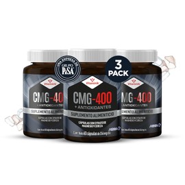Citrato de Magnesio Puro 400 mg, 180 Cápsulas, Vitaminik CMG-400, Fruto de Cereza, Hecho por PiSA (Paquete de 3) Alta absorción