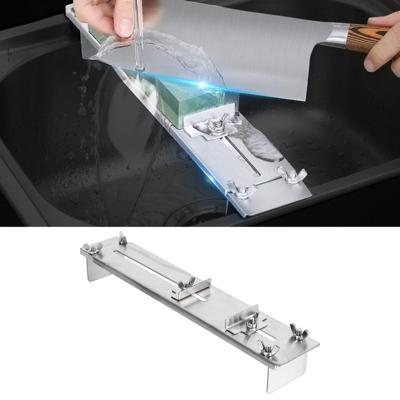 Sharpening Stone Holder 304 Stainless Steel Adjustable Sharpening Whetstone Holder