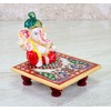 eSplanade Marble Chowki with Ganesha Ganpati Murti Idol Statue Sculpture