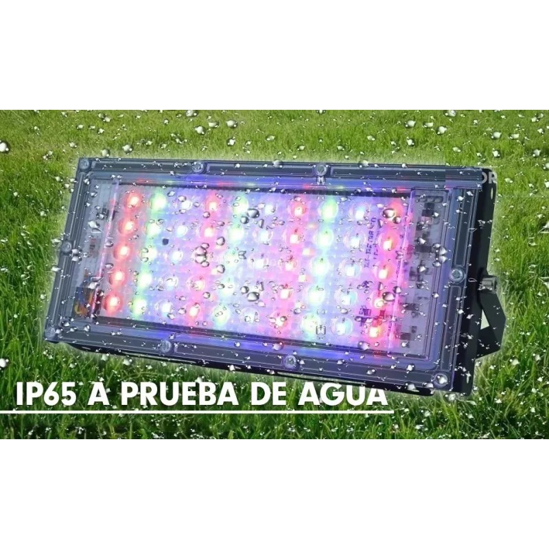 Naymon 10pz Reflector Lampara Led Rgb Iluminacion Color 30w