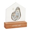 Mud Pie Led Acrylic Christmas Sitter, Holy, 6" x 5