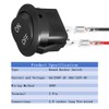 JTGYMY 12V Circular Toggle Switch, 2-Pin SPDT, 20A/12V DC, 10A/125V