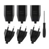 Pack of 6 Euro Plug Flat European Flat Plug, Plug