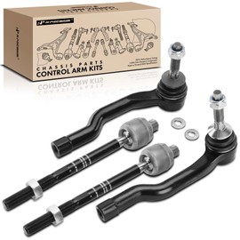 A-Premium Set of 4, Front Inner & Outer Tie Rod End Kit, Compatible with Ford Fusion 2013-2020, Edge 2015-2021, Lincoln MKZ 2013-2020, MKX 2016-2018