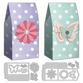 DELORIGIN 3D Cutting Dies for Gift Bags Folding Bags Cutting Dies Made of Carbon Steel Cutting Dies Scrapbooking Embossing Stencils Cutting Dies 2025 for DIY Birthday Gifts Parties Greeting Cards