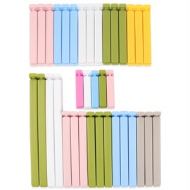 36 PCS Bag Sealing Clips for Food Packages, Decorating Bag, Reusable Plastic Food Clips Bag Clips for Food Snack Storage, for Kitchen and Home, 4 Sizes (22CM * 4, 15CM * 12, 12CM * 15, 7CM * 5)