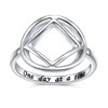 DAOCHONG Sobriety Rings for Women Sterling Silver NA Narcotics Anonymous