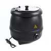 400W 10 Liter Commercial Electric Soup Kettle Warmer Stainless Steel
