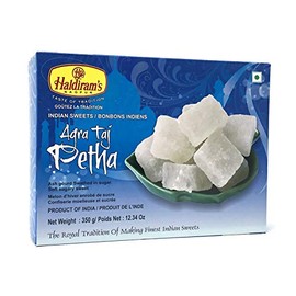 Haldiram's Agra Taj Petha, 350g (12.34 Oz), Juicy Inside, Mouth Watering (1 Pack)