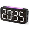 HOMVILLA Alarm Clock with 9 Color LED RGB Night Light,