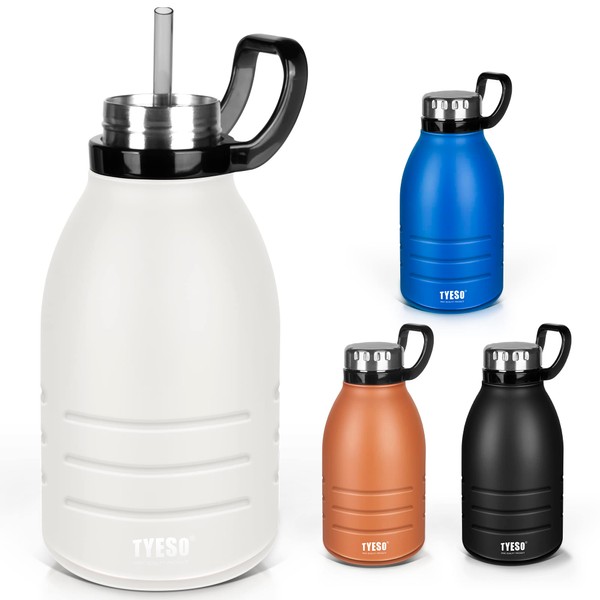 TYESO Sports Bottle, Stainless Steel Bottle, 6.3 gal (1.9 L),