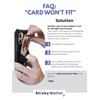 LIFESTYLE DESIGNS The StickyWallet – Premium Spandex Stick-on Phone Wallet
