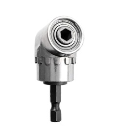 [New Model] Socket Adapter (L-Shaped, Right Angle) Drill Chuck, Tool for Screwdriver and Drilling Work in Narrow Places! (Angle/105°), L-Type Angle Socket Driver (Max Torque 10n/1m) Chuck; Screwdriver Electric Screwdriver, Impact Driver, Electric Drill, 