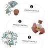 iplusmile Educational Stone Specimen Flask Collection 10pc Crystal Gemstone Wishing