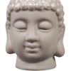 Relaxdays Buddha Tea Light Holder, Ceramic Buddha Head for Tea