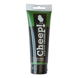 Cheep! CHP-10170 Acrylic Paint Tube, 4 oz, Sap Green