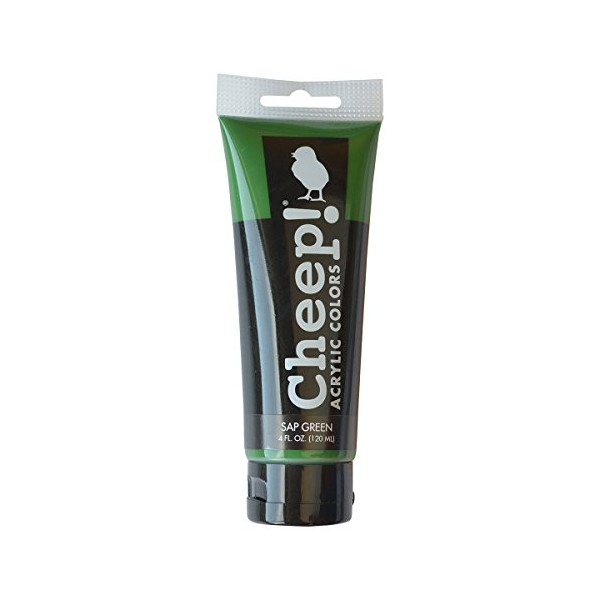 Cheep! CHP-10170 Acrylic Paint Tube, 4 oz, Sap Green