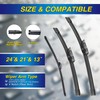 5 PLUS® Silicone Windshield Wipers Replacement for 2007-2017 VW Volkswagen