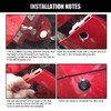 4 Pack Universal Bumper Quick Release Latch, Push Button Car