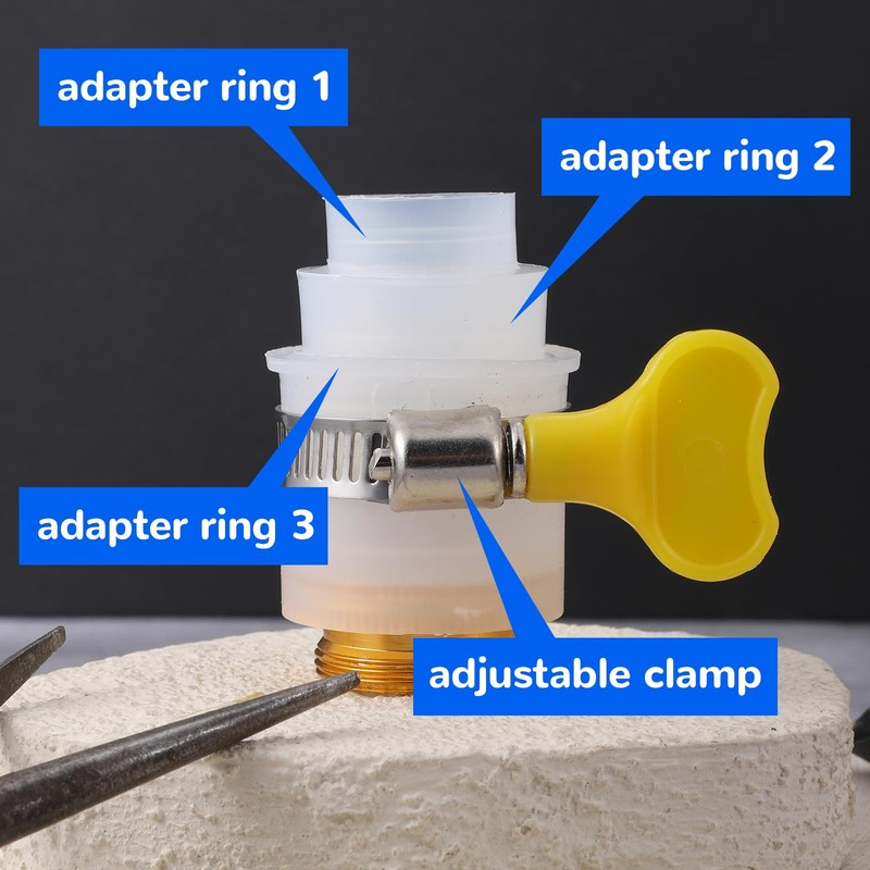 2 Pcs Faucet Hose Adapter, Kitchen Sink Faucet Adapter to